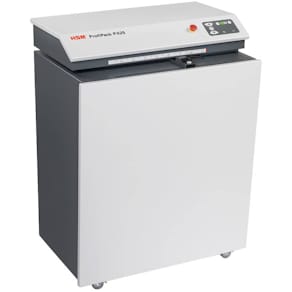 Kartonvernichter HSM ProfiPack P425, vorbereitet für Staubabsaug.