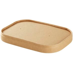 Salatbowllåg firkantet kraft brun 120x172mm, mikroovn, 50 stk