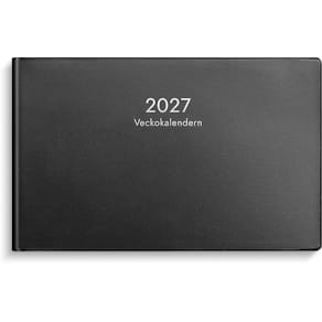 Veckokalendern 2027 plast svart