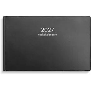 Veckokalendern 2027 plast svart