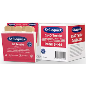 Plåster SALVEQUICK refill textil 40/fp