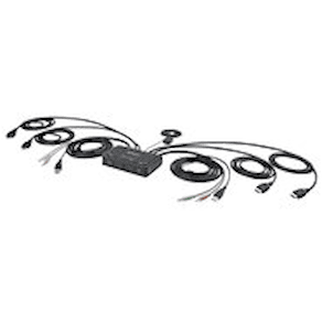 StarTech.com 2-Port Dual-Monitor HDMI Cable KVM Switch, 4K 60Hz,