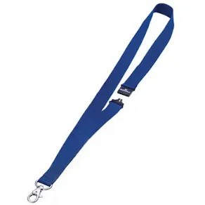 Nyckelband DURABLE karbinhake blå 10/fp