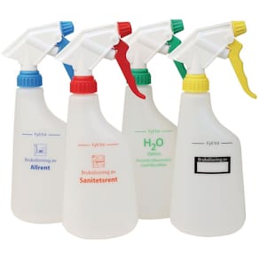 Sprayflaska tom Brukslösning gul 600ml