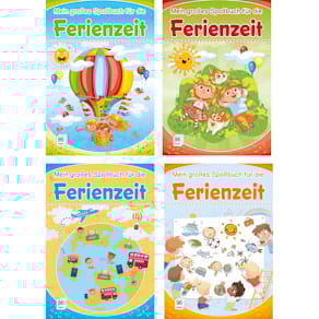 Mal- und Rätselbuch MEDIA VERLAG Mein großes Spaßbuch – Ferien­z­