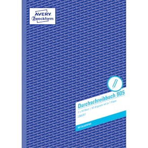 Durchschreibbuch Avery Zweckform 905, A4, 2 x 50 Blatt