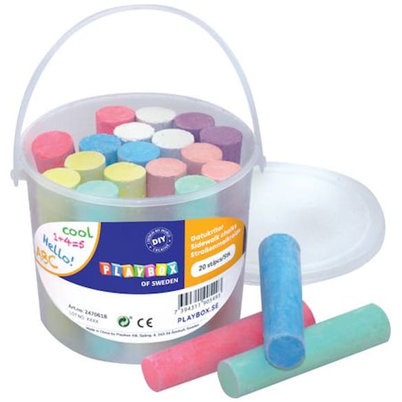 Gatekritt Playbox ass farger (20)