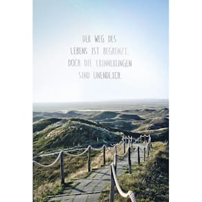 Trauerkarte, 5er-Set mit Kuverts