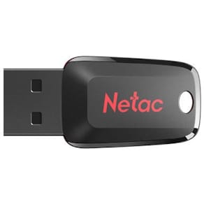 USB-stick Netac U197 Mini, USB 2.0, 32 GB, zwart/rood