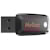 USB-stick Netac U197 Mini, USB 2.0, 32 GB, zwart/rood