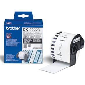 Brother labels 50mmx30,48m white paper