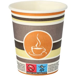 Trinkbecher PAPSTAR, 50 St., 0,2 L, orange