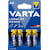 Batterij Varta Longlife Power AA, blister van 4 stuks