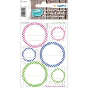 Küchenetiketten HERMA HOME, rund, sortiert, 18 Stück