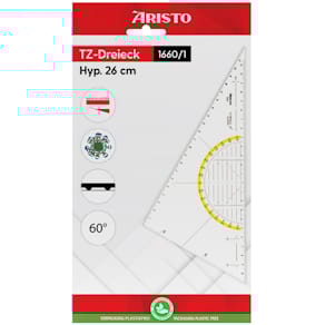 TZ-Dreieck Aristo, 26 cm, 30°/60°, ohne Griff