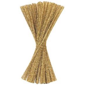 Piprensare Glitter Guld, 30cm, 100/fp