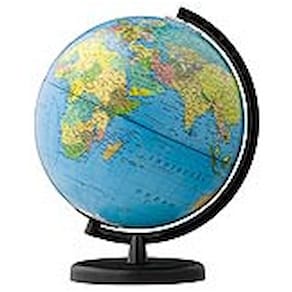 Leuchtglobus Columbus Terra, 26 cm, politisch/physisch