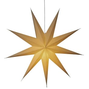 Pappersstjärna 115 cm greige