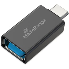 Adapter MediaRange USB-A/USB-C 3.2, schwarz