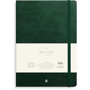 Anteckningsbok BURDE Deluxe A5 m.grön