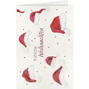 Weihnachtskarte Noname, geprägt, bunt, mit Umschlag