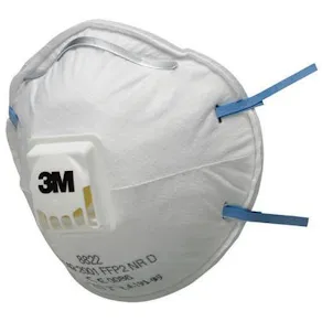Andningsskydd 3M FFP2 8822 ventil 10/fp