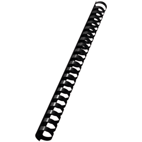 Plastspiral 19 mm svart (100)