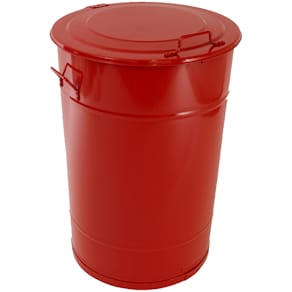 Avfallstunna med lock Greger 160 liter röd