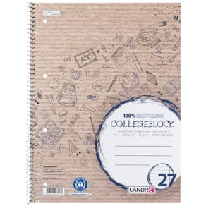 Collegeblock LANDRE A4+, liniert, 80 Blatt, blau