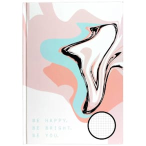 Kladde STYLEX A4, 96 Blatt, kariert, lila/weiß