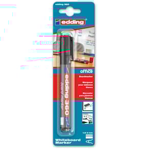 Whiteboardmarker edding 360, zwart, op blister