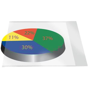 Einstecktasche Q-CONNECT, selbstklebend, 10 St.