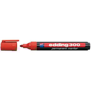 Permanent marker edding 300, rood