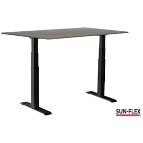 Bord SUN-FLEX VI höj/sänk 160x80 sva/grå