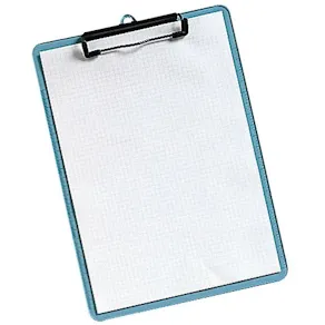 Skrivplatta A4 transparent blå