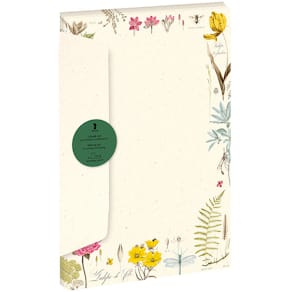 Designpapier Rössler Coloured Botanical, mit Briefumschlag DL, 5