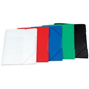 Snoddmapp PP Plast A4, 3-klaff, 30mm, Vit