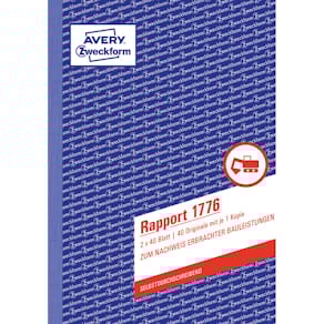 Rapport Avery Zweckform 1776, A5, selbstdurchschreibend