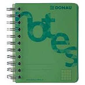 Collegeblock DONAU PP Cover, A6, kariert, grün