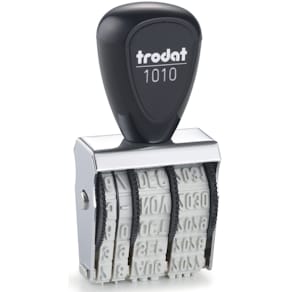 Datumstempel trodat Classic 1010, 4 Räder, schwarz