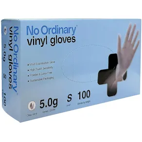 Vinylhandske NO ORDINARY f-fri S 100/fp