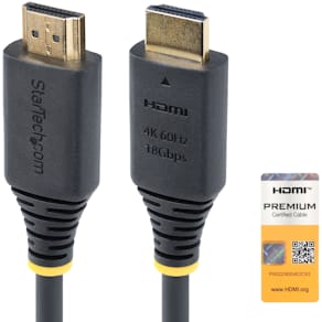 Startech 1m (3.3ft) Premium Certified High Speed HDMI Cable,