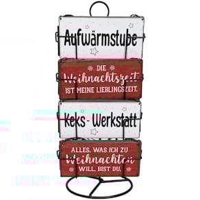 Schild Noname Eisen, Weihnachten, sortiert