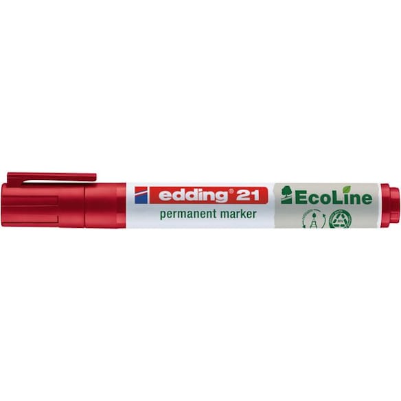 Merkepenn EDDING 21 EcoLine rund rød