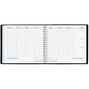 Wochenkalender ZETTLER Assessor, schwarz, 120 Seiten, Kunststoff