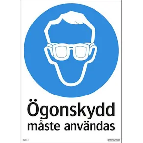 Skylt Skyddsglasögon 210x297mm