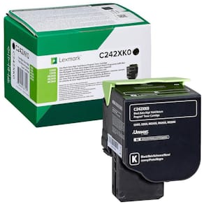 Toner LEXMARK C242XK0 Svart