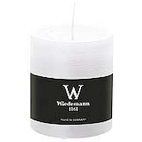 Stumpenkerze D-LUX MARBLE, 80x68 mm, weiß