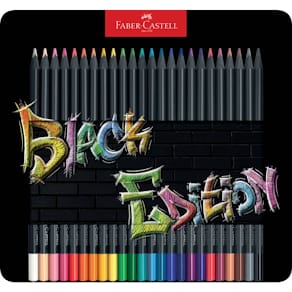 Buntstifte Faber-Castell Black Edition, 24 Stück