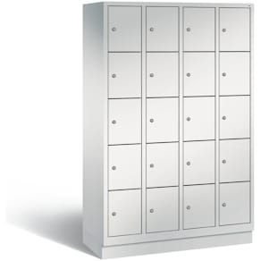 Fächerschrank CP Classic, 4x5 Fächer, hellgrau